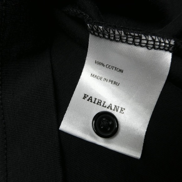 Fairlane‎ Vima Cotton Polo Shirt Mens XL Black Short Sleeve Casual Golf - Picture 4 of 7